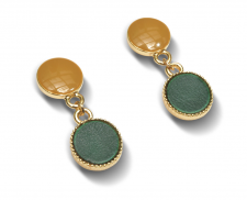 aretes fantasia circulo verde 