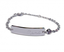 Pulsera Mamá plateada
