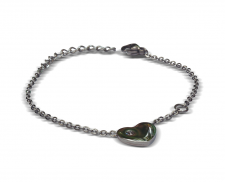 Pulsera acero corazón