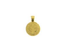 MEDALLA SAN BENITO DE ACERO INOXIDABLE