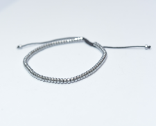 Pulsera de dama plateada
