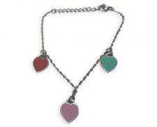 PULSERA DE CORAZÓN DE ACERO INOXIDABLE