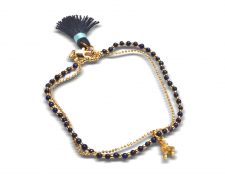 Pulsera torre eiffel azul 