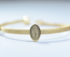 BRAZALETE VIRGEN DE GUADALUPE DORADO