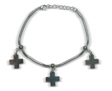 Brazalete acero inoxidable CRUZ