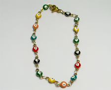PULSERA DE ACERO INOXIDABLE DE OJO TURCO