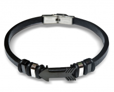 Pulsera de piel con flecha
