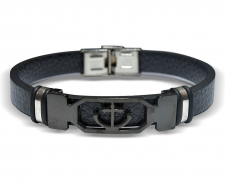 PULSERA DE ANCLA NEGRO