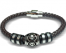 PULSERA TEJIDA DE PIEL 