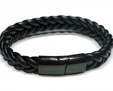 Pulsera de caucho negra 
