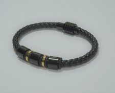 Pulsera piel con broche