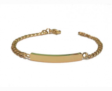 PULSERA DE ACERO  INOXIDABLE DORADA